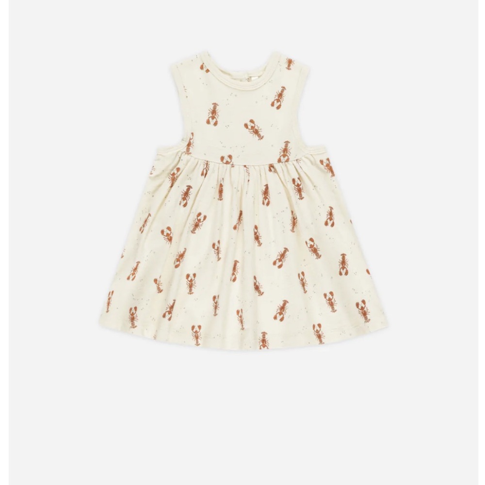 Rylee + Cru Layla Dress in Lobster print
